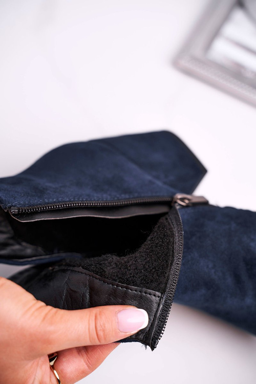 Dámske teplé ekologické ženské topánky tak dobrá námornícka modrá