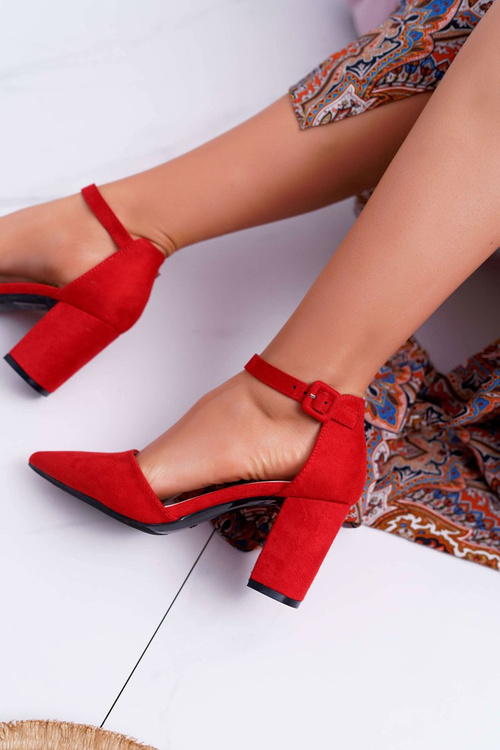 Dámske pumpy na stĺpe v Spitz Red Elegant