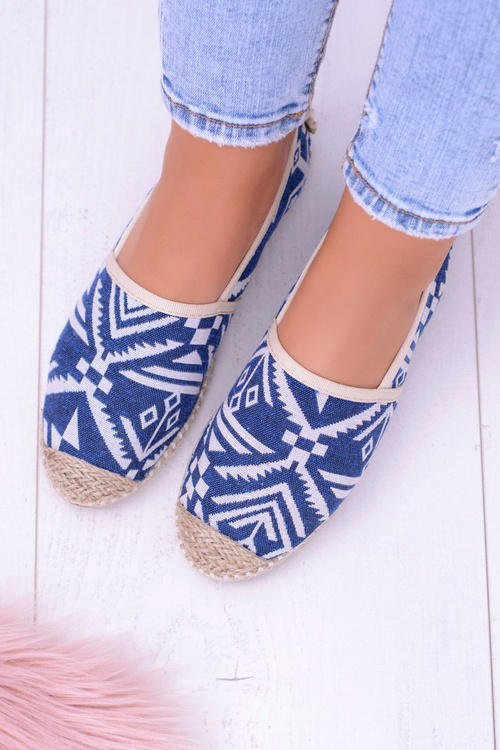 Lu Boo dámské modré prádlo Espadrilles Aztec Bimbi