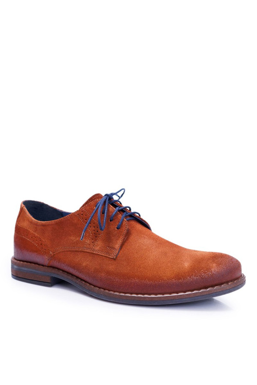 Pánské Polobotky Casual Každodenní Nikopol Kožené Camel Lajos