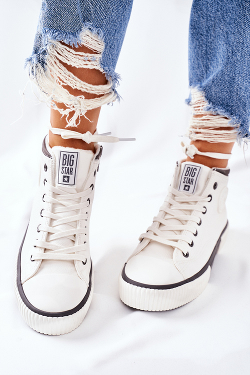 Vysoké Izolované Tenisky Big Star II274158 Bílé