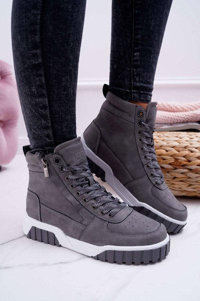 Dámská Sportovní Obuv Big Star Šedé EE274222