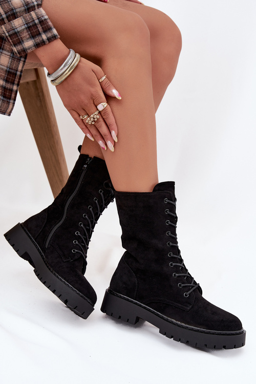 Dámske pracovné čižmy s teplou výplňou Čierne Marvielle