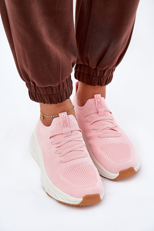 Pohodlné Dámské Sportovní Boty Big Star RR274A131 HI-POLY SYSTEM Růžové