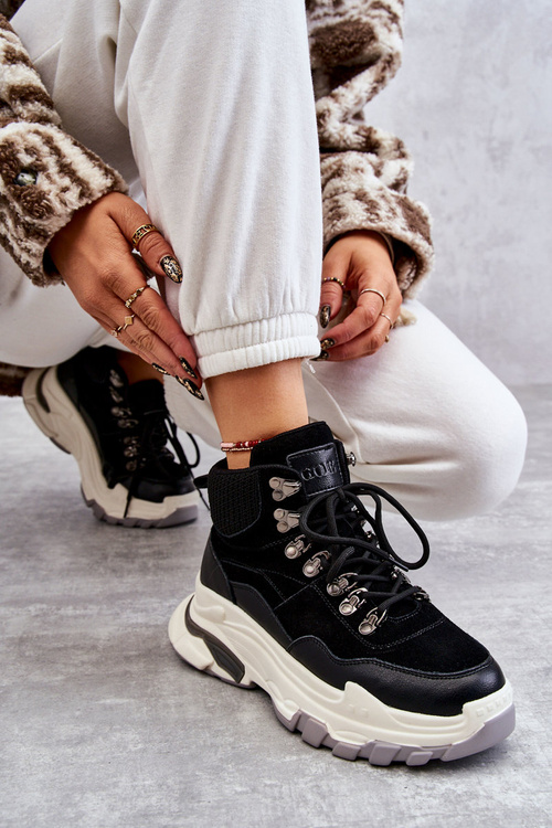 Dámská vysoká sportovní obuv GOE KK2N4098 Černe