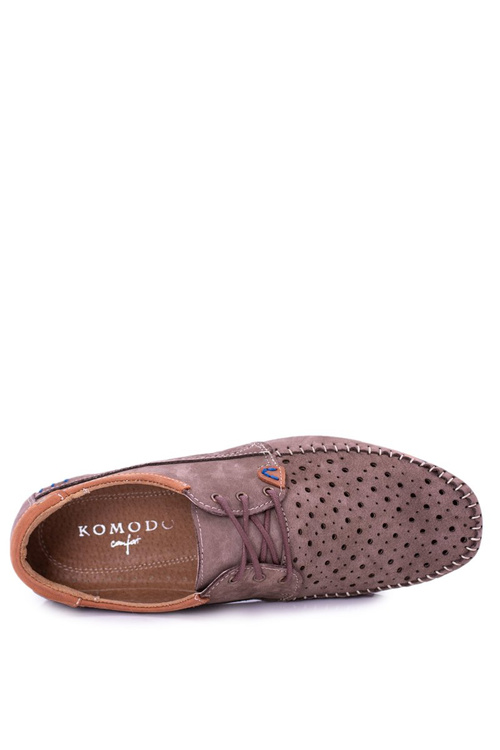 Morty hnedé kožené mokasíry