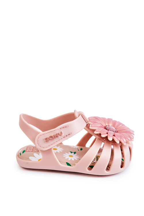 Dětské sandály na suchý zip Voňavé ZAXY JJ385032 Světle růžové