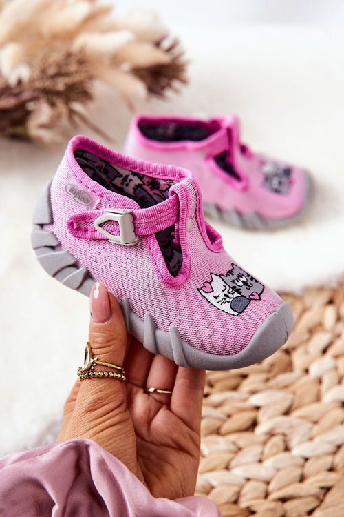 Boty Befado Kočky 110P436 Růžová