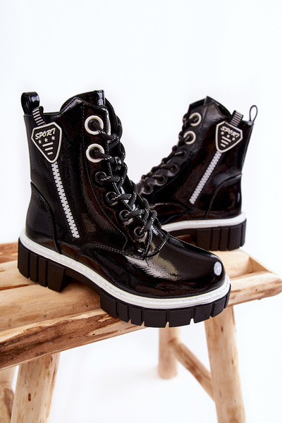 Maľované izolované topánky pre posúvač čiernej marcelly