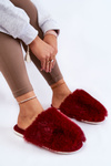 Dámské kožešinové pantofle Maroon Sheryl