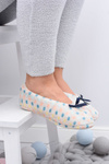 Ballerina Women Beige Slippers In Dots SOXO