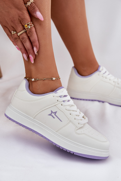 Dámske Tenisky Big Star RR274A245 HI-POLY SYSTEM Biela-Fialová