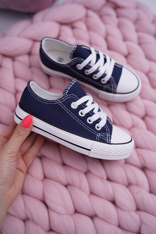 Mládežnícke tenisky filimonové námorné modré topánky