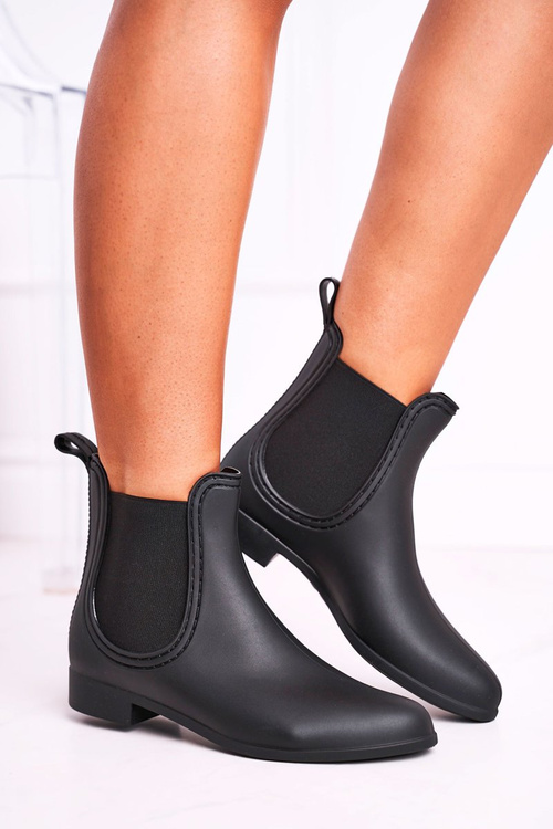 Čierne dámske matné wellies, Answear