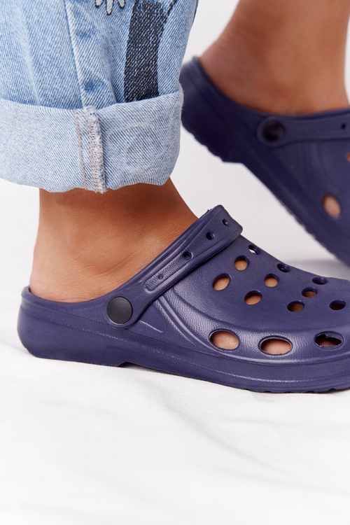 Dámské Nazouváky Tmavě Modré Pěnové Crocsy EVA