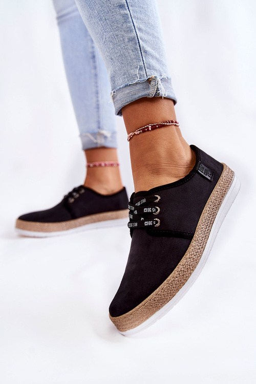 Dámske nízke tenisky pamäťové penové penový systém Big Star KK276004 Čierna