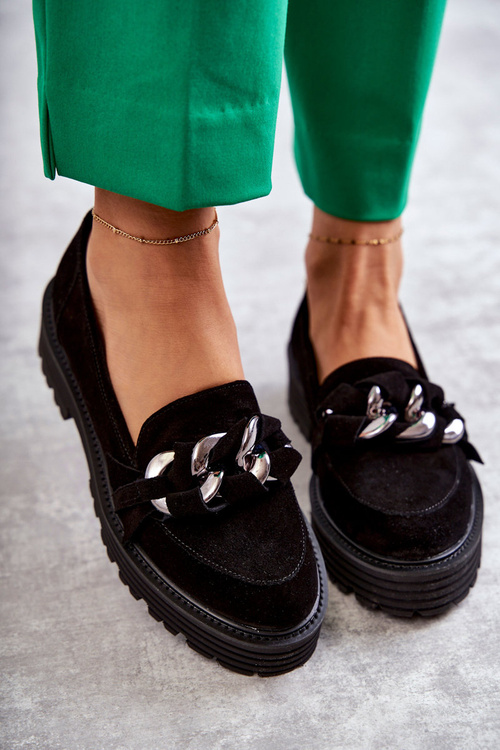 Dámske semišové topánky Laura Messi 2523 čierna