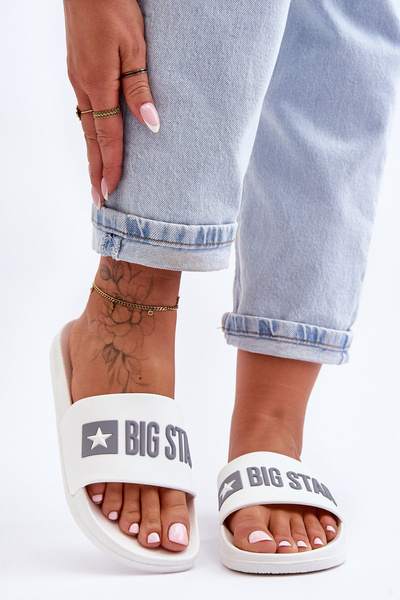 Dámské Nazouváky Big Star FF274A199 Bílé