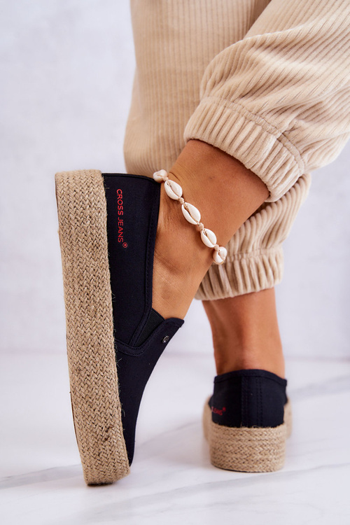 Dámské espadrilky na platformě Cross Jeans JJ2R4015C černá