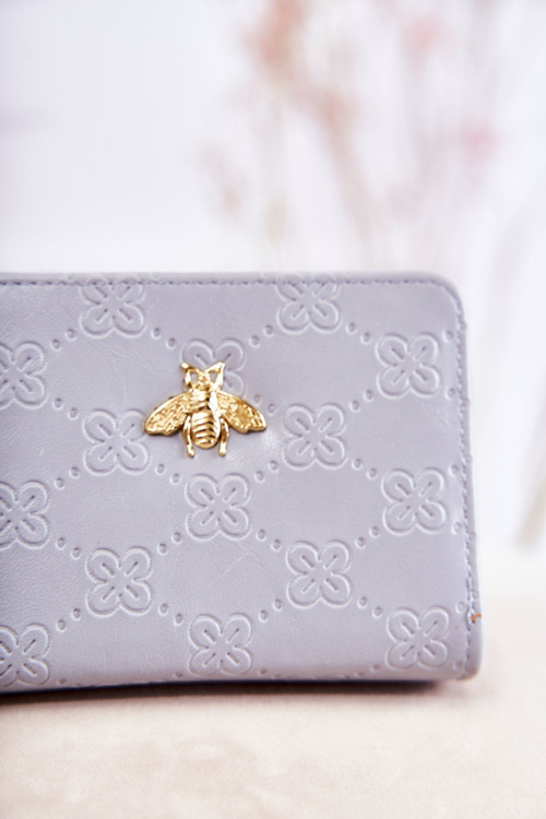 Dámska malá peňaženka s dekoráciou svetlo modrý sanchos