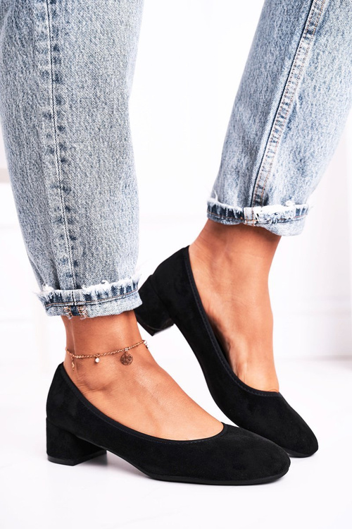 Kožené čerpadlá S. Barski 20-L1 čierna