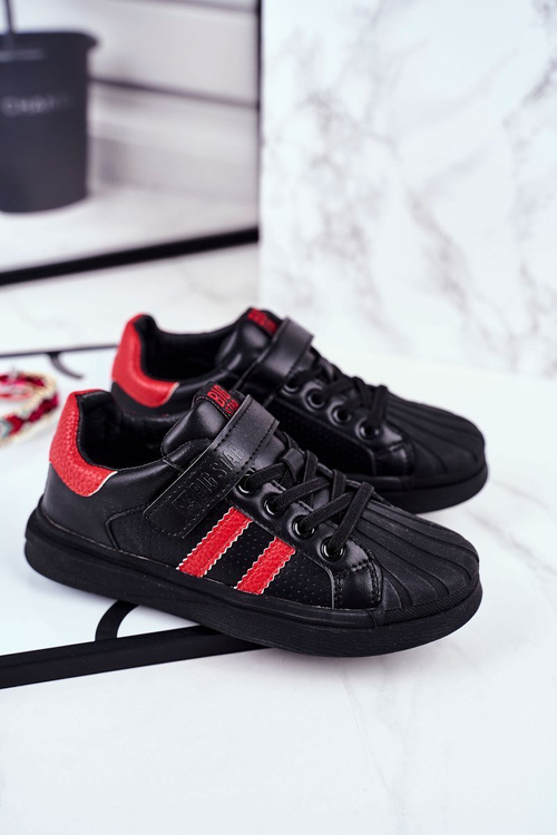 Veľká hviezda športových detí pre suchý zips čierny GG374022