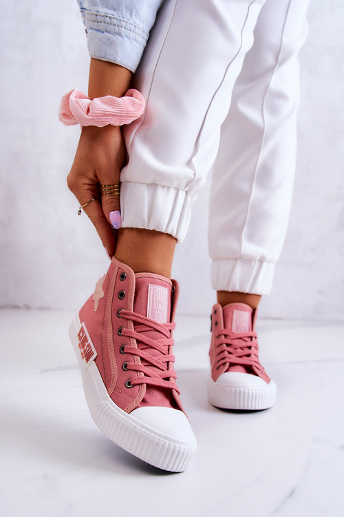 Klasické vysoké tenisky Big Star JJ274382 Růžová