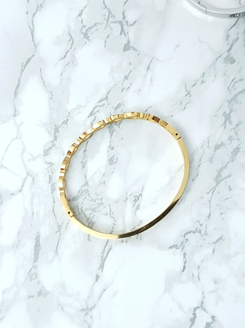 Dámsky oceľový náramok s nekonečnou zirkónom Gold Glam