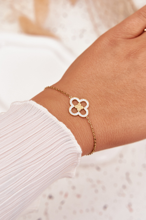 Dámsky náramok z chirurgickej ocele Zlato