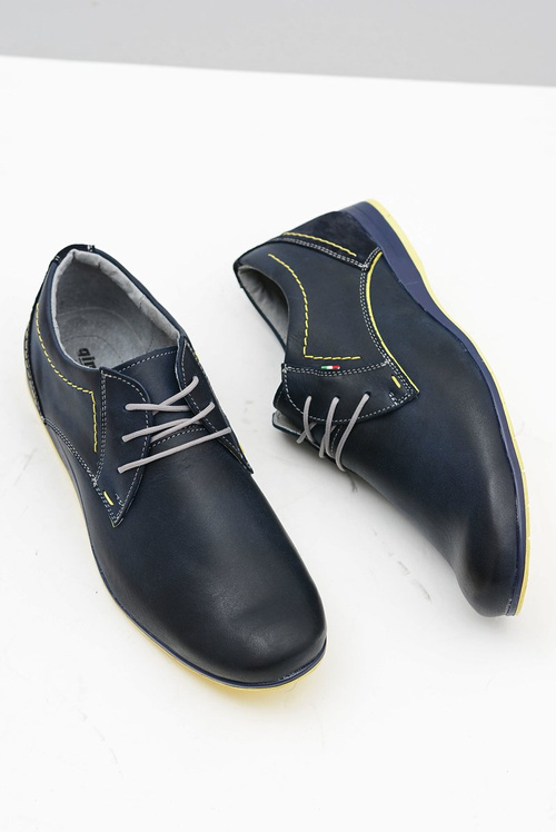 Príležitostné badoo námorné modré pánske topánky