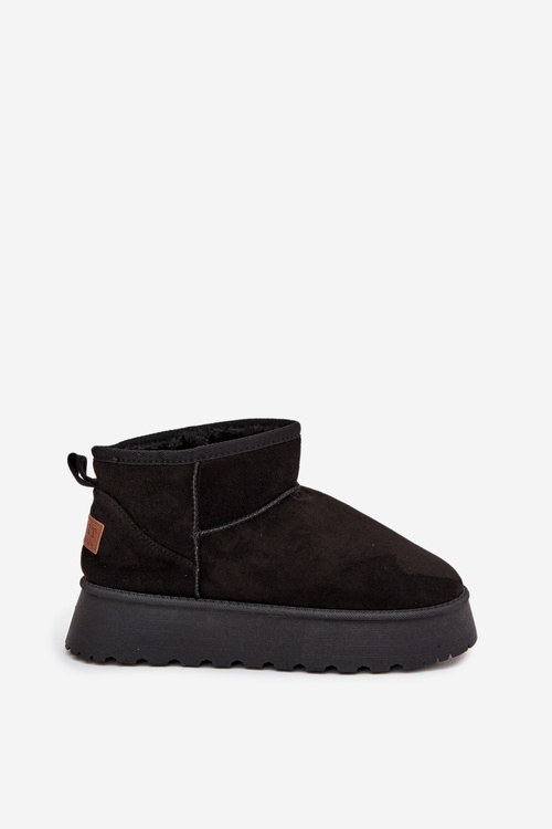 Dámske snehule na platforme Čierne Celyra