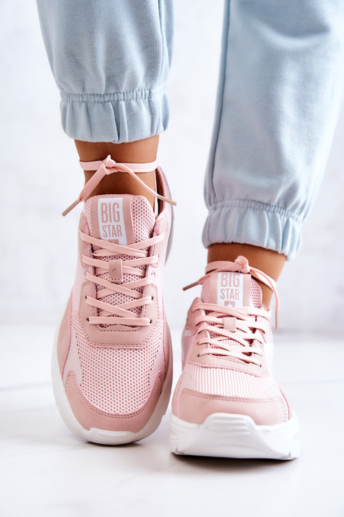 Módní tenisky Sportovní obuv Big Star JJ274595 Růžová