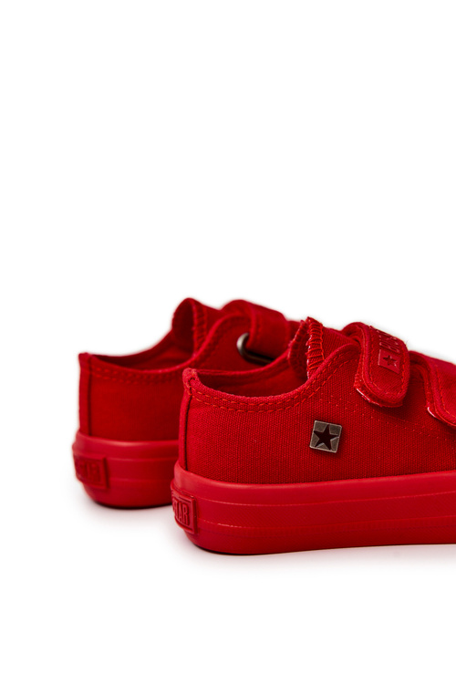 Detská klasická veľká hviezda JJ374046 Červené tenisky
