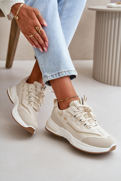 Športové Topánky Sneakers Eko Koža Biele Verilisse