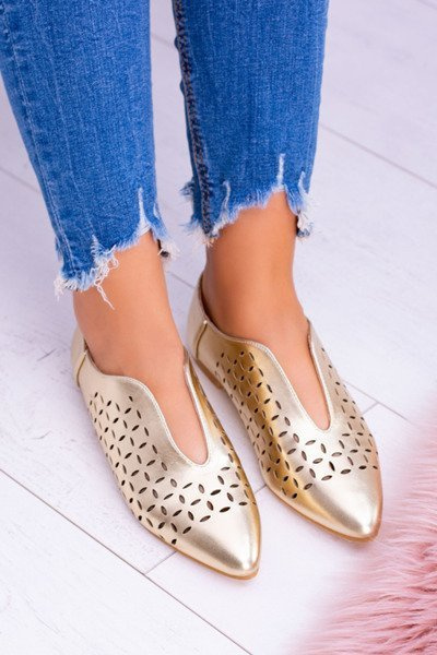 Lu Boo Złote Women's Synthia Shoeen topánky