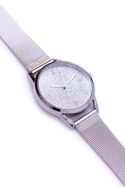 Michael John Women's Silver Watch Branslet Brockew Rapter