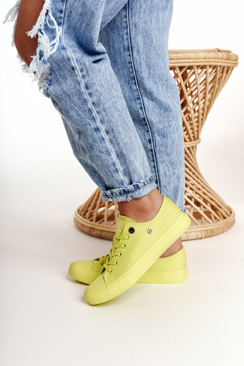 Dámské Klasické Nízké Tenisky BIG STAR AA274012 Limetkové