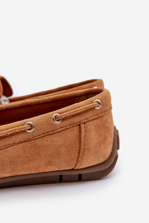 Mužské semišové nacpané mokasíny Camel Rayan