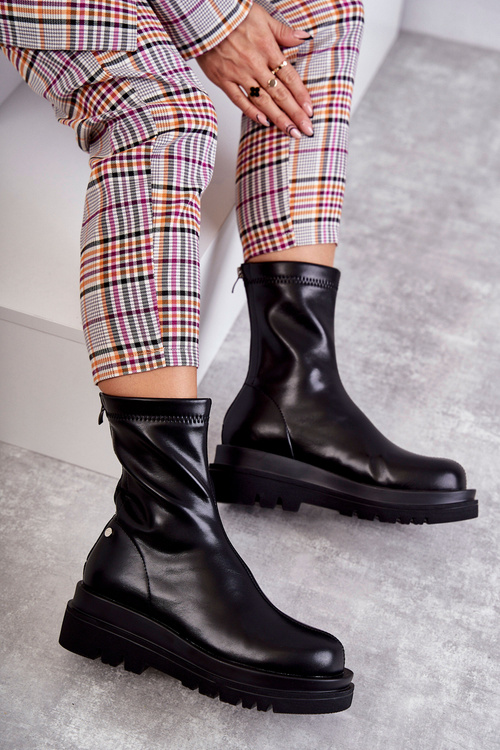 Vysoké teplé boty GOE KK2N4054 černé