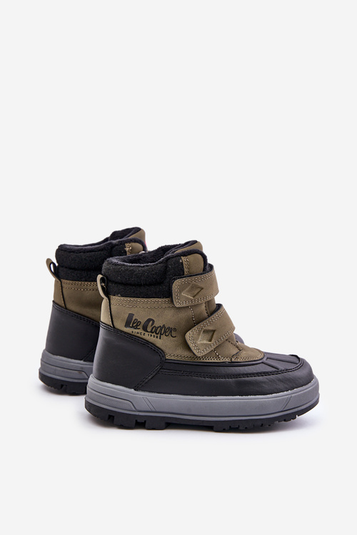 Zateplené sněhule pro chlapce Lee Cooper LCJ-23-01-2058 zelené
