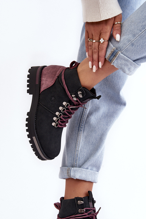 Black Big Star MM274318 Laced Boots