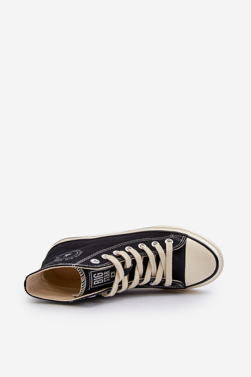 Dámske vysoké tenisky Big Star NN274283 Čierne