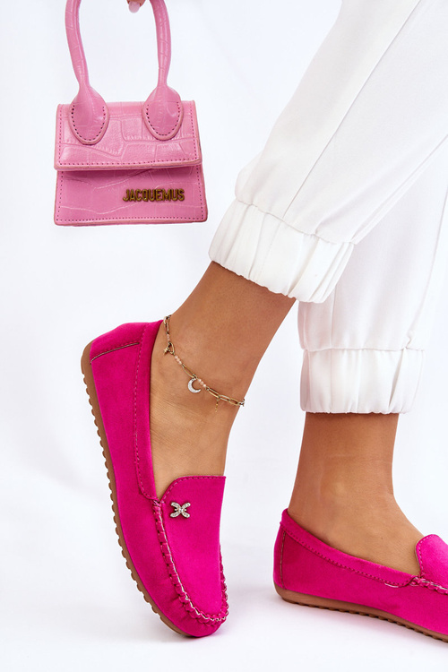 Dámské semišové mokasíny s zdobením Fuchsie Leah