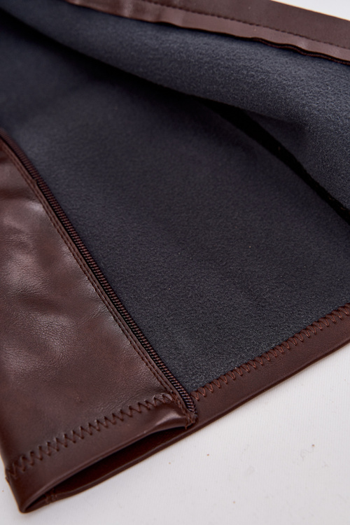 Dámske čižmy z eko kože čokoládové Oceana