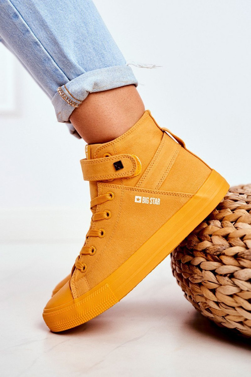 Dámske vysoké tenisky Big Star FF274581 žltá