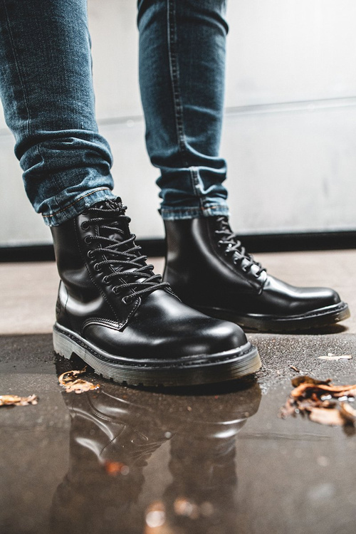 Big Star Black EE174268 Kožené topánky