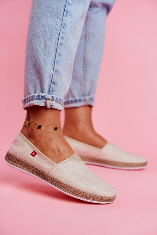 Dámské Espadrilky Big Star Slip-on Béžové FF276026