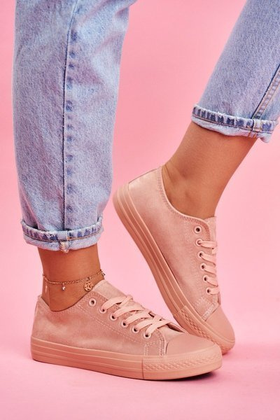 Dámske ružové semišové tenisky El Paso