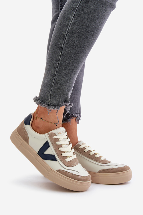 Dámské Kožené Tenisky Vinceza 7923 Béžové