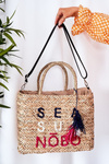 Pletena Kabelka Na Pláž NOBO XK0410 Béžová
